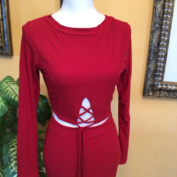 Co-Digo Crop Top Skirt Set - Picture 2 of 7